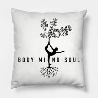 Yoga Body Mind & Soul Pillow