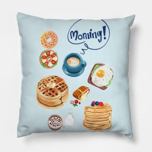 Morning! Breakfast Poster Pillow