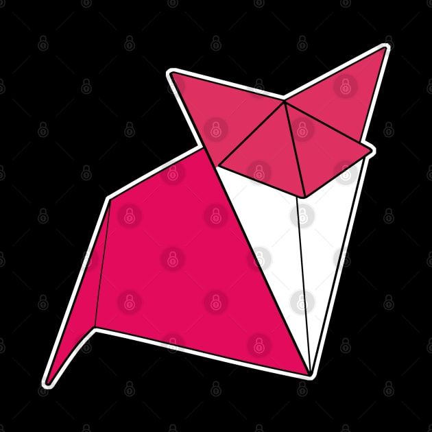 Fox Origami Sticker Style Design by aaallsmiles