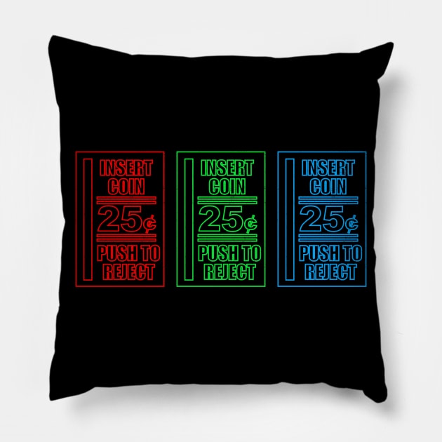 Retro Arcade Pillow by Awesome AG Designs