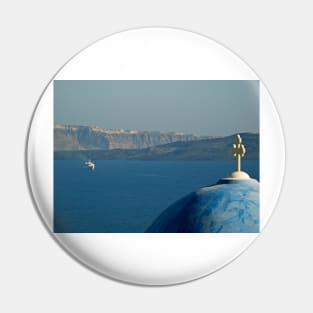 Santorini caldera Pin