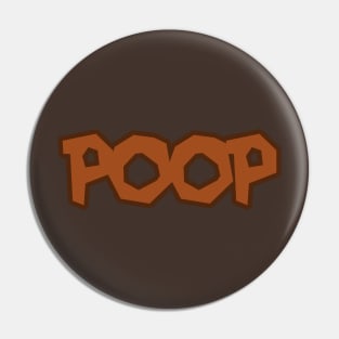 This shirt says POOP on it Pin