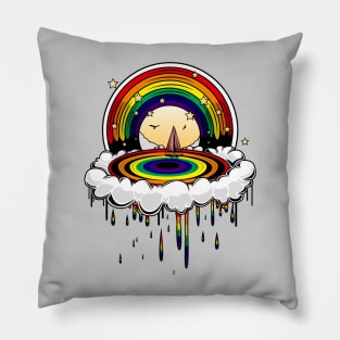Rainbow Rain Pillow