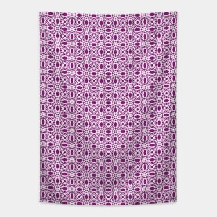 Violet Lace Swirls Tapestry