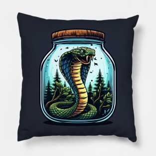 King Kobra Green Pillow