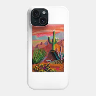 Gila River Desert Sunset Phone Case