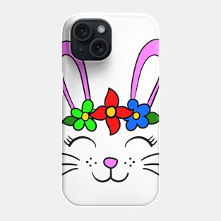 Laughing bunny face Phone Case