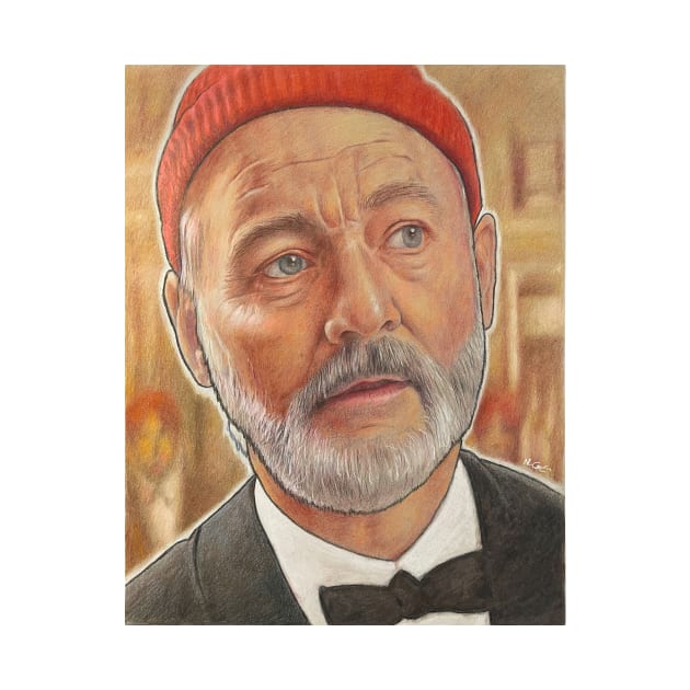 Bill Murray, Steve Zissou, The Life Aquatic by silusUK