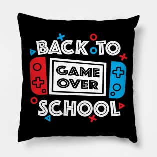 Game Over Back To School Pillow