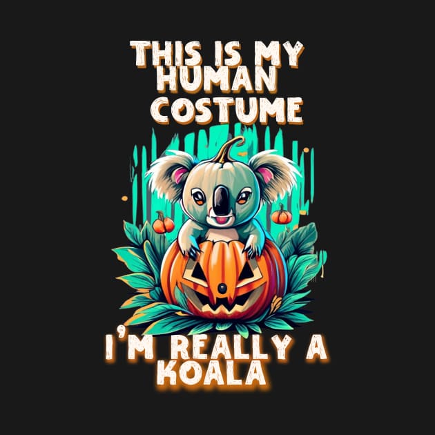 This Is My Human Costume Im Really A Koala Halloween Costume by albaley