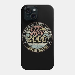 Born May 2000 Limited Edition Happy 20th Birthday Gifts Phone Case