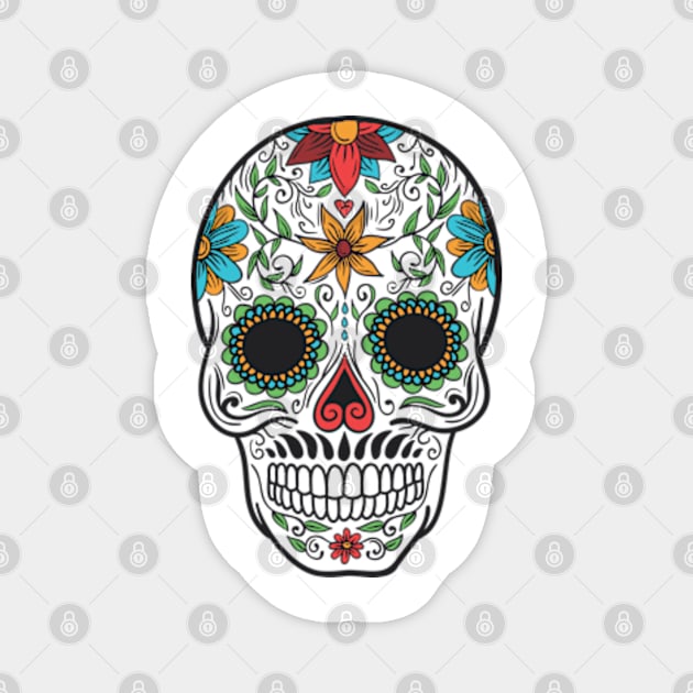 Sugar Skull Magnet by ArtGenicsByMaria