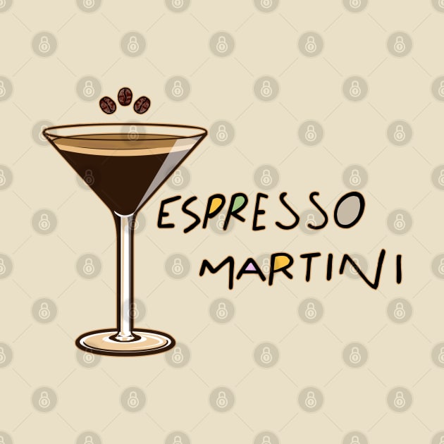 Espresso Martini Illustration by Love Wild Letters