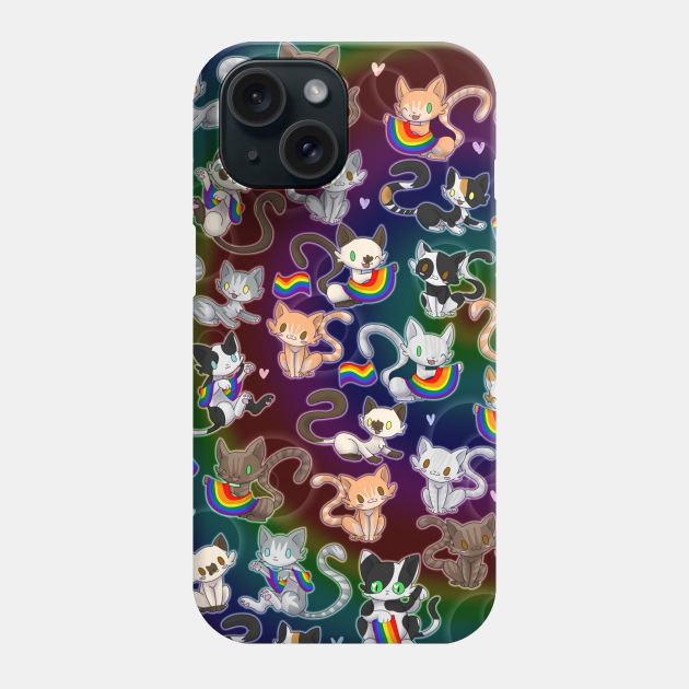 kitty pride - LGBTQ Phone Case by Lyxy