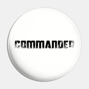 Commander, Military Pin