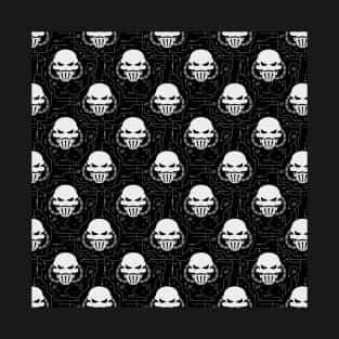 Cyber Skull Black T-Shirt