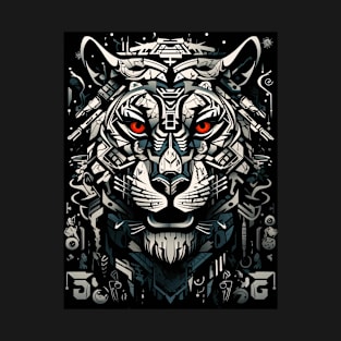 Tribal tiger. Tech tiger. T-Shirt