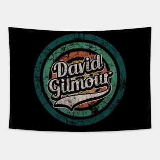 David Gilmour // Retro Circle Crack Vintage Tapestry