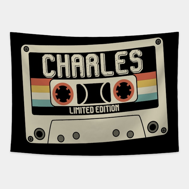 Charles - Limited Edition - Vintage Style Tapestry by Debbie Art