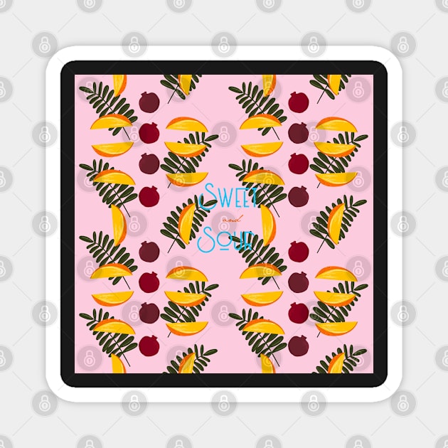 Sweet and sour pattern design for the warm august days. Magnet by BosskaDesign