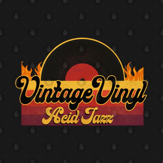 Vintage Vinyl Acid Jazz by CTShirts