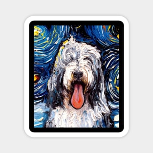 Bearded Collie Night (Portrait) Magnet