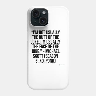 the office funny quote Phone Case