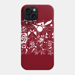 soccer lego brick in mayan pattern Phone Case