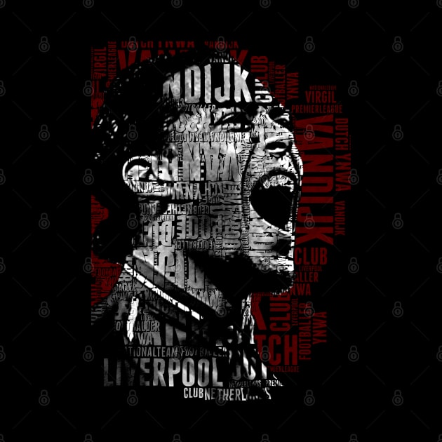 virgil van dijk text art by BAJAJU