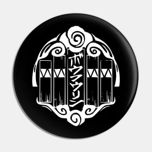 Bofurin Symbol Furin High School Hero of Justice Logo Wind Breaker Anime Web Manga Black and White Icons WB-2 Pin