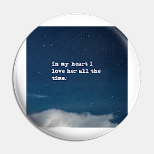 In my heart - Fitzgerald in the night sky Pin