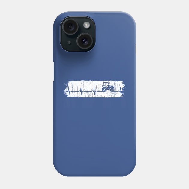 My Heart Beats For Tractor Phone Case by Throbpeg