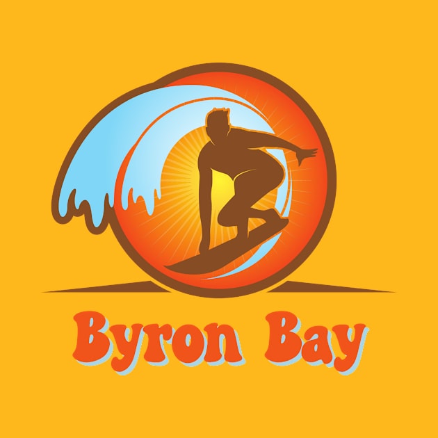 Byron Bay Retro Surfer by She Gets Creative