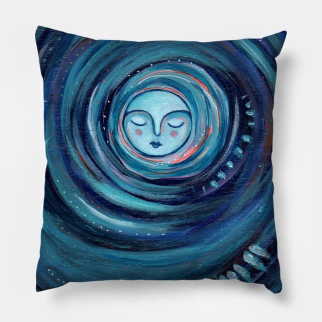 Blue Moon Pillow by gaea