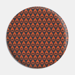 Spaceship Earth Geometric Pattern Halloween Pin