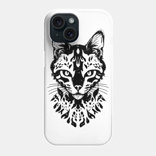 Cute Cat Illusion Design, Funny Cat Lover Gift Idea Phone Case