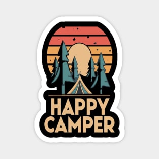 Happy Camper - Camping Lover Design Magnet