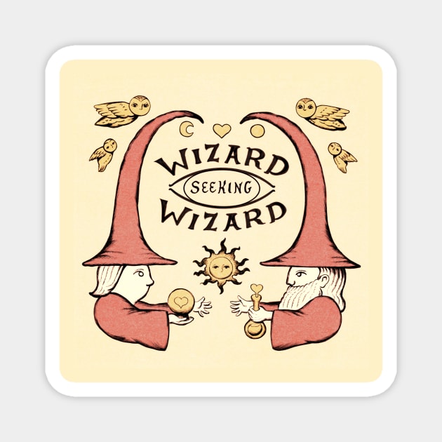 Wizard Seeking Wizard Logo Magnet by Wizard Seeking Wizard