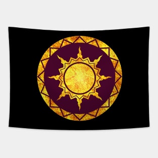 Atlantean Sun on Purple Tapestry