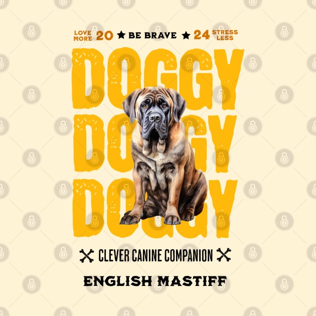 Doggy English Mastiff by DavidBriotArt