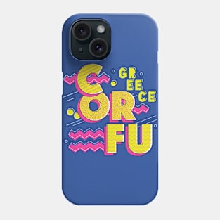 Retro 90s Corfu, Greece Phone Case