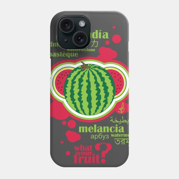 FruitHeads Watermelon Phone Case by younamit