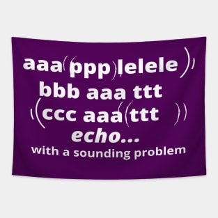 Funny Echo Typography Tapestry