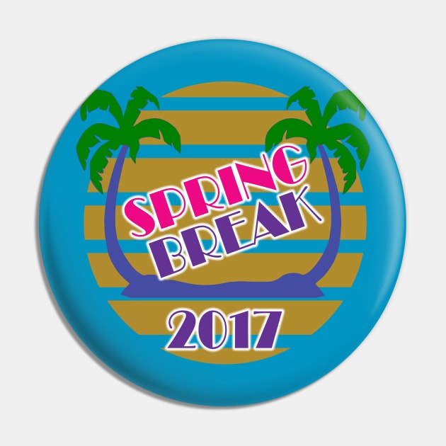 Spring Break 2017 Official T-Shirt by Basement Mastermind Pin by BasementMaster