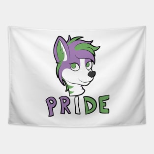 Genderqueer Pride - Furry Mascot Tapestry