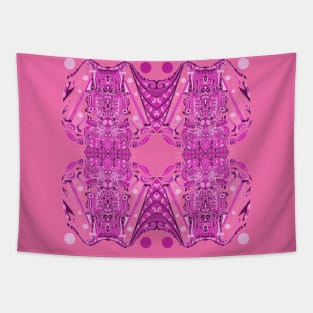 pink mayan alien ecopop Tapestry