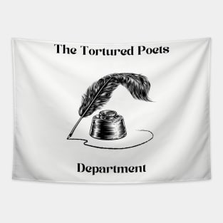 The tortured poets department feather pen design Tapestry