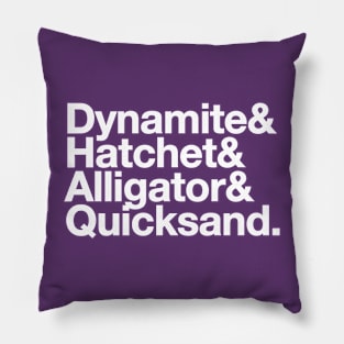 Haunted Stretching Room Ampersand (White) Pillow