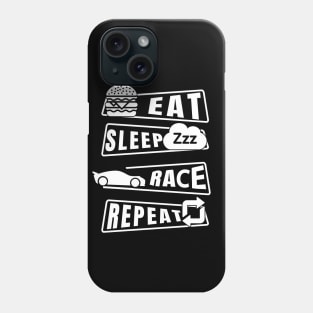 Eat Sleep Race Repeat Phone Case