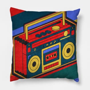 Retro Boombox Pillow